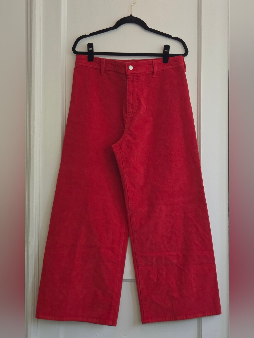 Universal Thread Sailor Wide Leg Corduroy Pants Red 12R High Rise